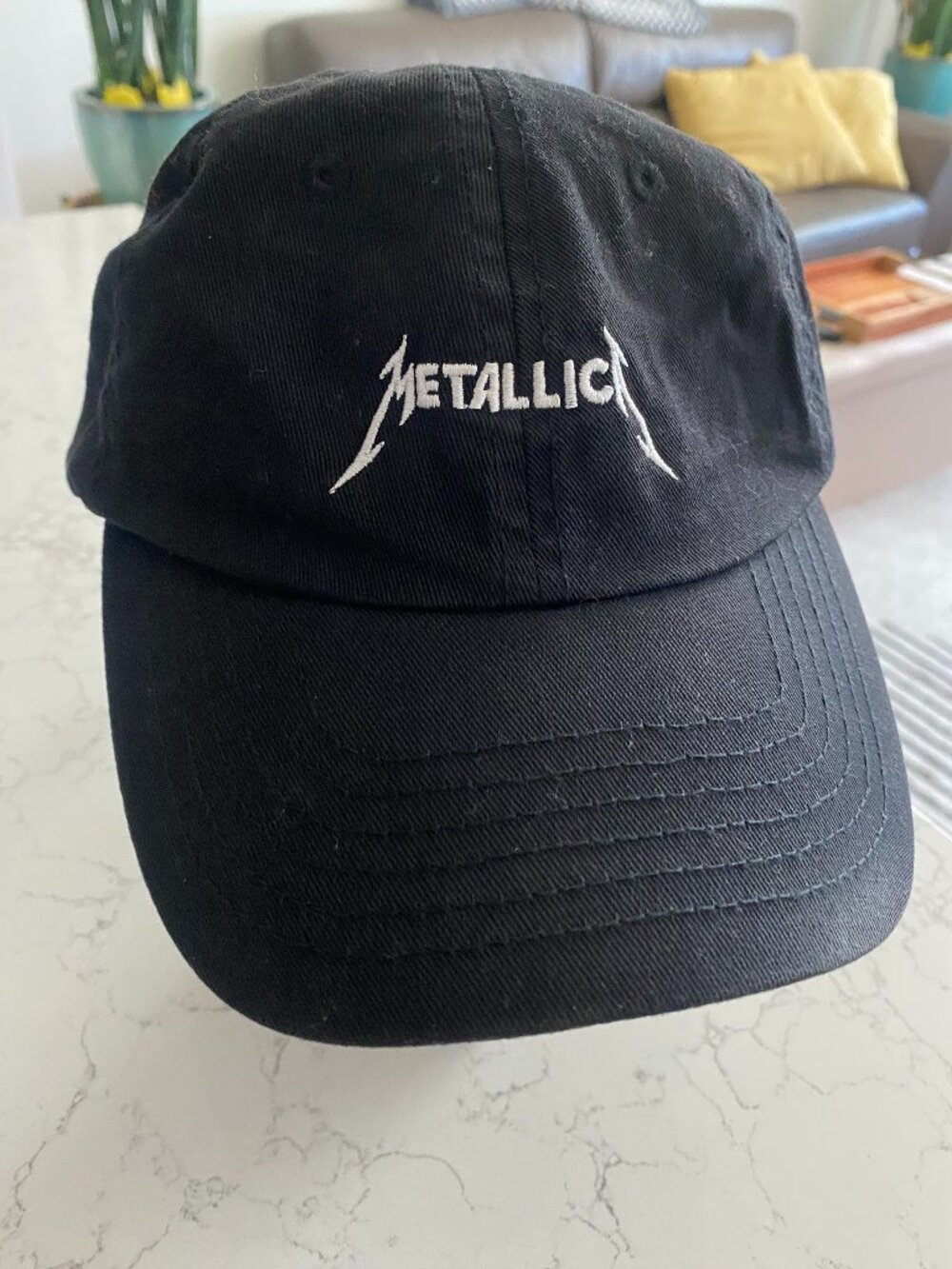 Classic Black Metallica 100% Cotton Baseball Cap Dad Hat